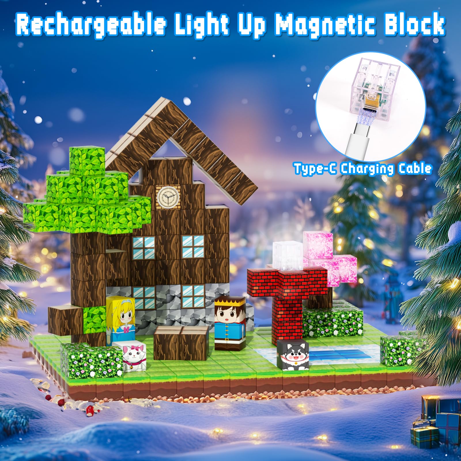 KIZJORYA one-inch cubes enable precise construction and fine motor practice