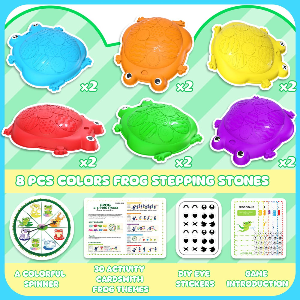 KIZJORYA stepping stones showing non-slip bottom design for stable indoor use.