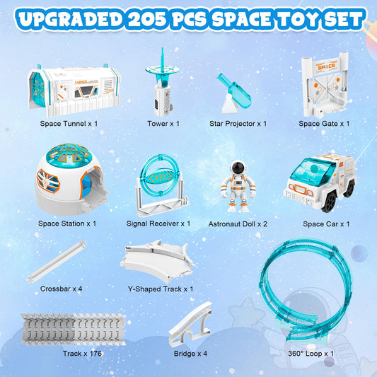 KIZJORYA Space Train Track Assembly promotes hands-on STEM learning during play