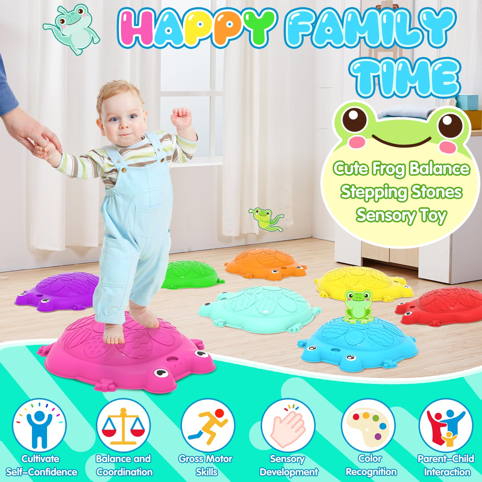 KIZJORYA spinner and activity cards expand play options to encourage cooperation.