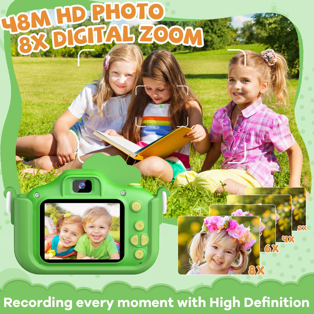KIZJORYA unicorn silicone cover protecting the camera during playful exploration.