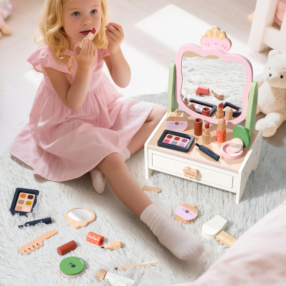 KizKnows spacious drawer keeps tiny items neatly organized for tidy playtime
