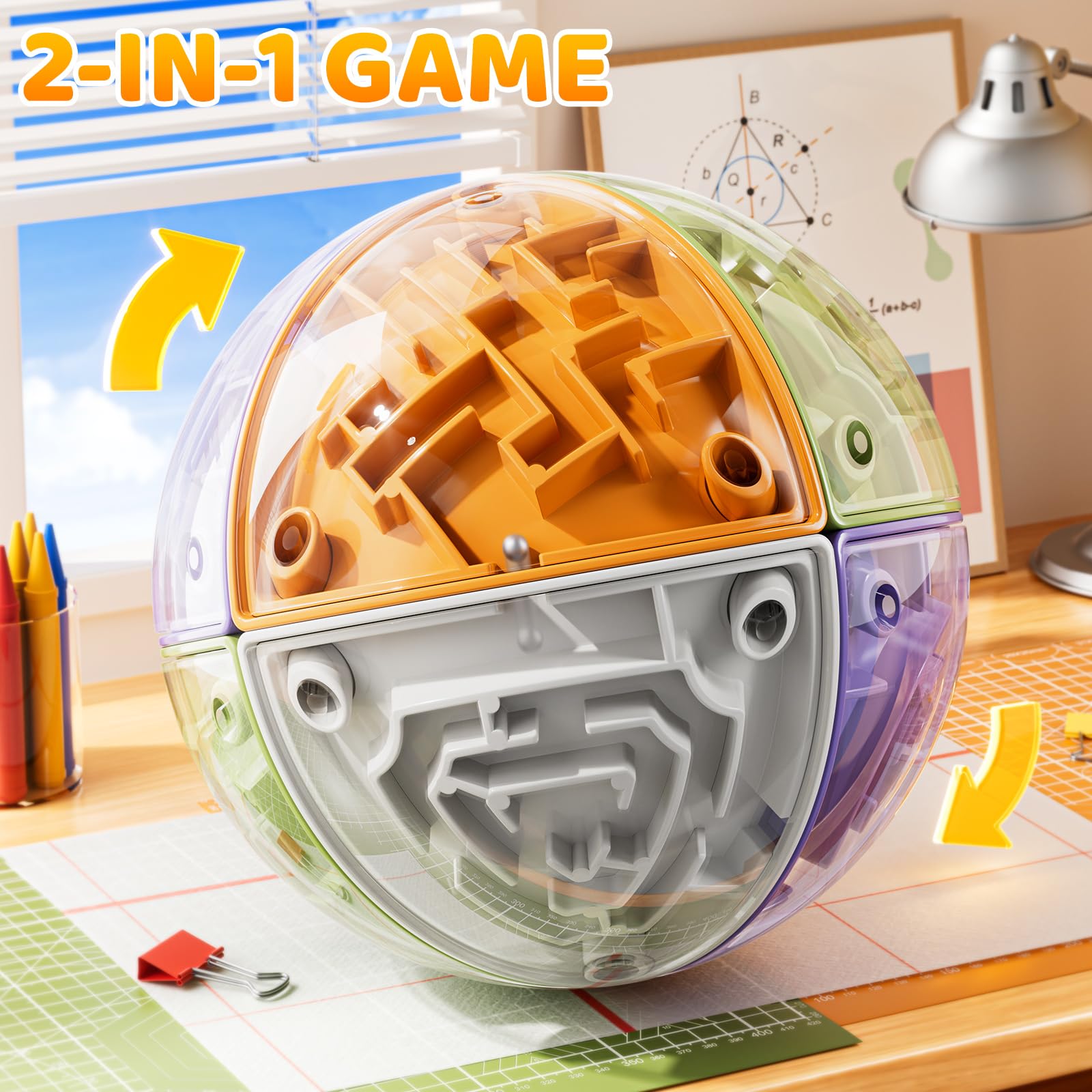 KIZONLY 3D Ball Puzzle rotates segments to boost logical reasoning