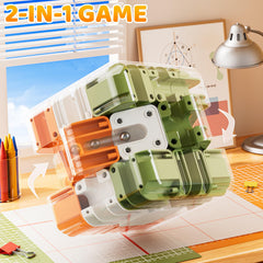 KIZONLY 3D cube puzzle compact size fits pockets for travel play.