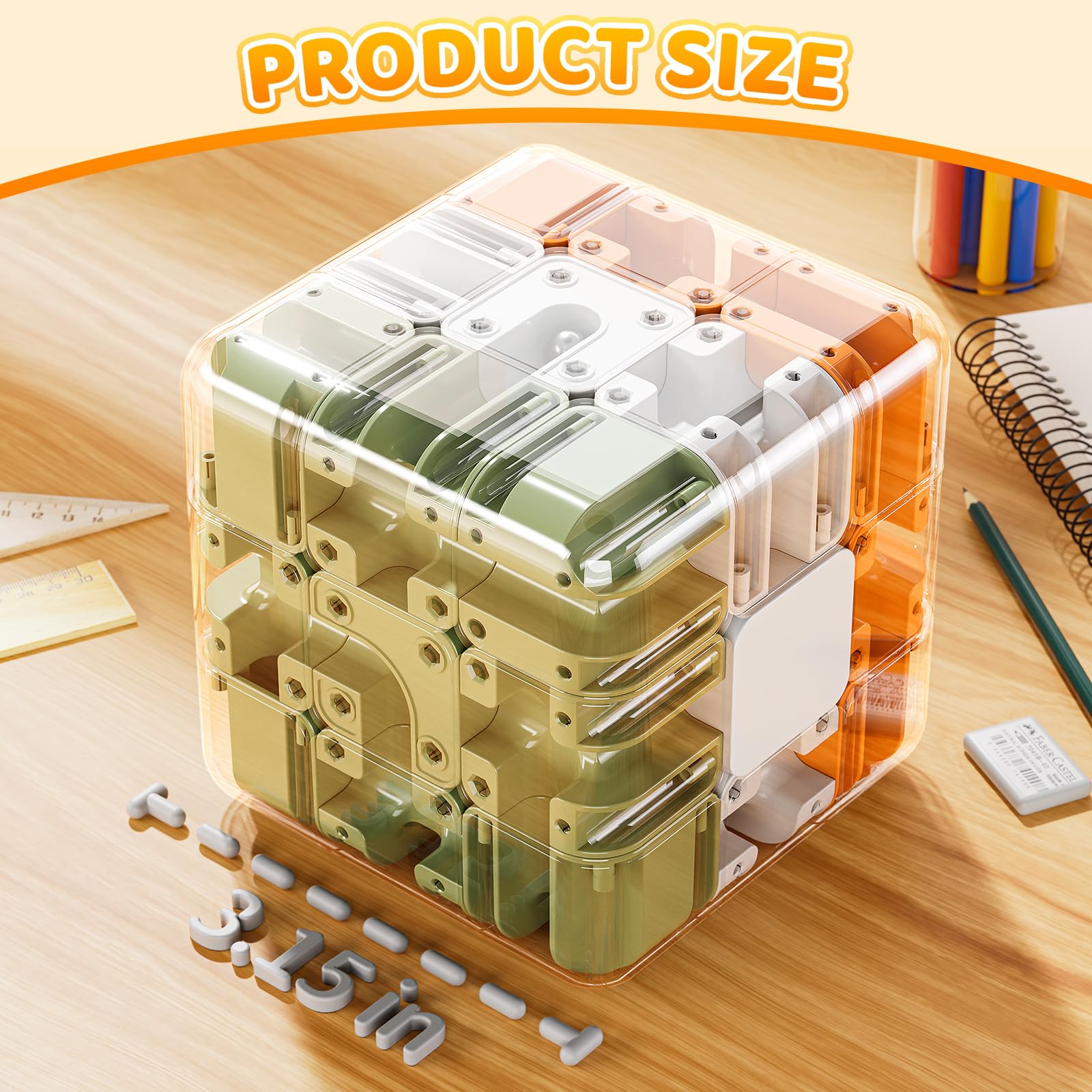 KIZONLY 3D cube puzzle makes a versatile gift for all ages.