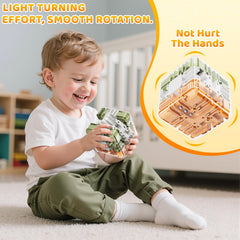 KIZONLY 3D cube puzzle guides completing all six sides for logical thinking.