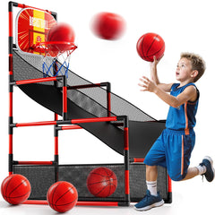 KIZONLY arcade basketball hoop assembly for quick indoor setup and family play