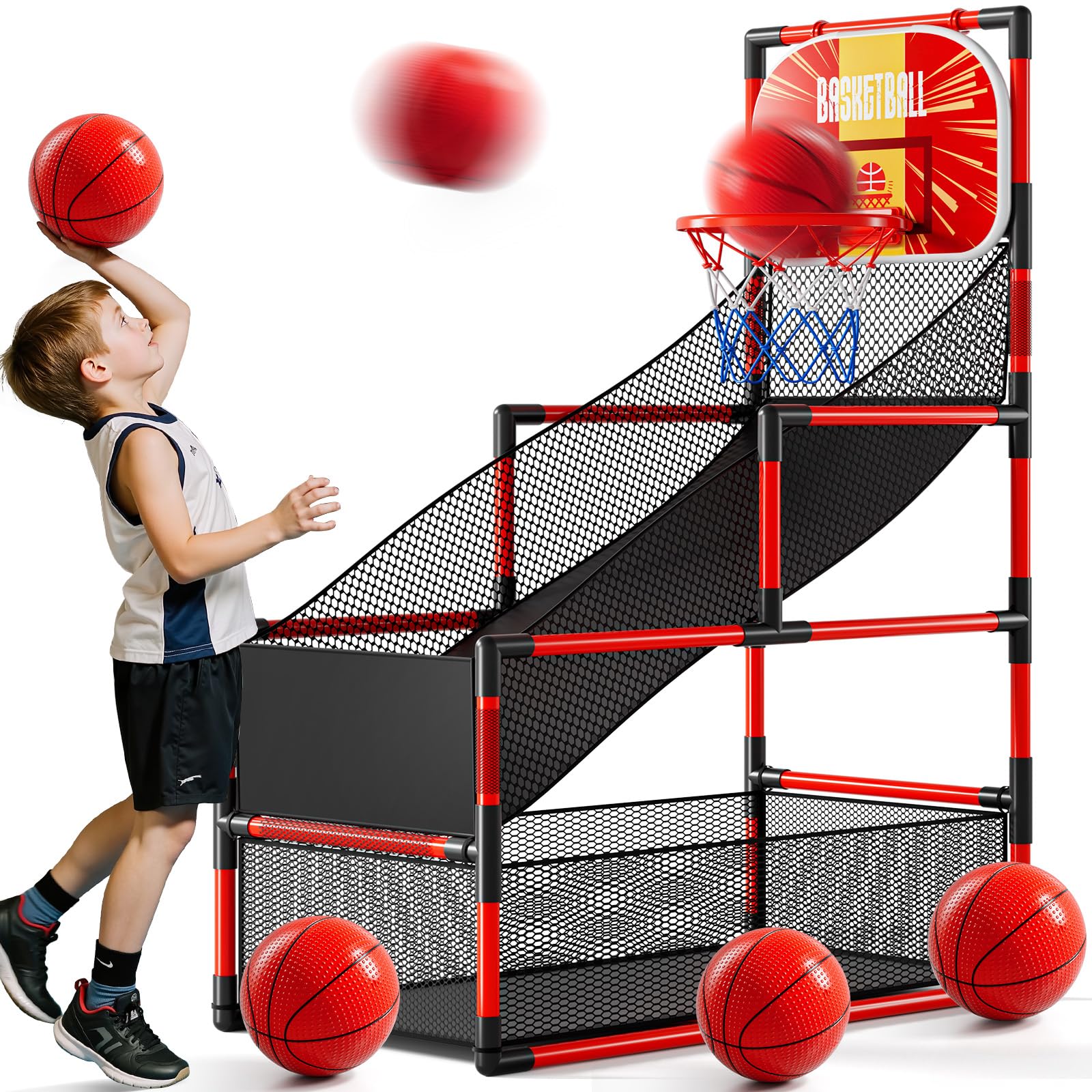 KIZONLY gift-ready arcade basketball hoop for birthdays or holidays