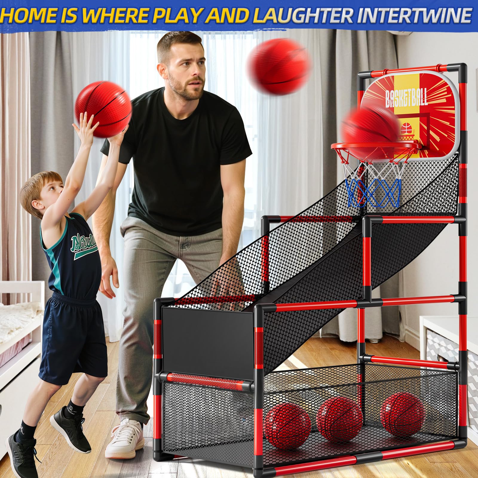 KIZONLY portable design suited for playrooms, garages, basements