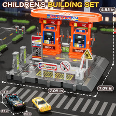 Expandable base with linking points invites new garage toy collaborations.