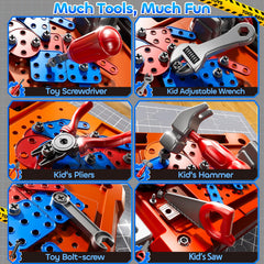 KIZONLY battery-powered drill with two bits shown for versatile pretend maintenance play