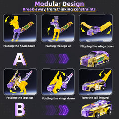 KIZONLY collision transforming dinosaur car detailed design highlights durable build