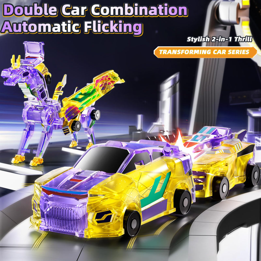 KIZONLY collision transforming dinosaur car packaged box supports easy gifting