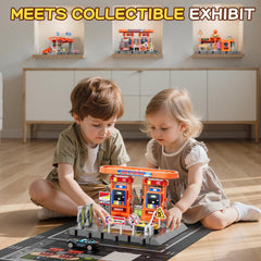 Compatible with toddler garage toys and parking garage collections.