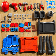 KIZONLY kid-friendly design encourages hand-eye coordination through engaging construction activities