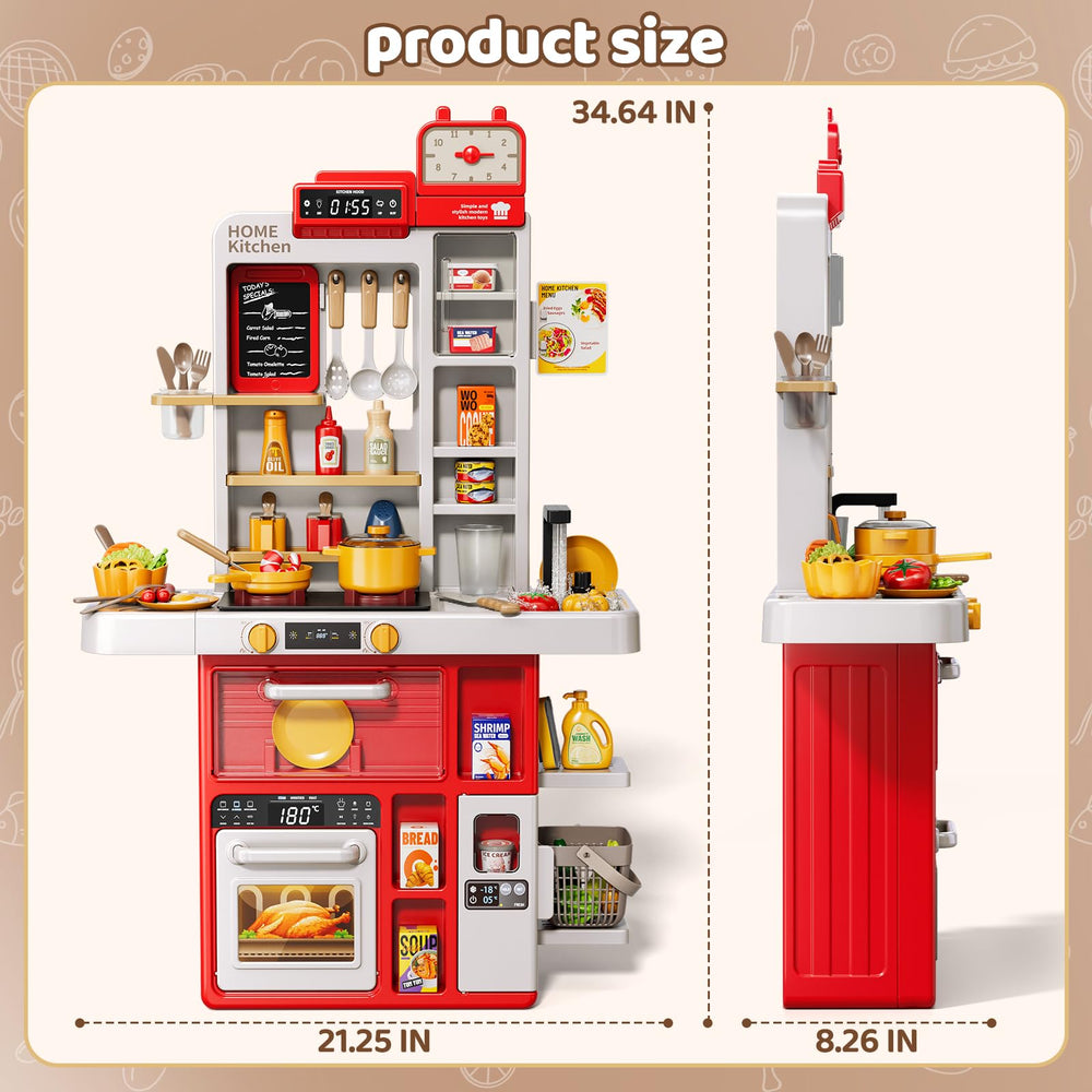 KIZONLY Kids Kitchen Set utensils enable realistic food prep