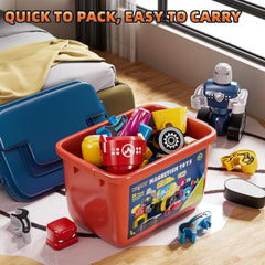 KIZONLY storage box with pieces, perfect for travel and on the go play