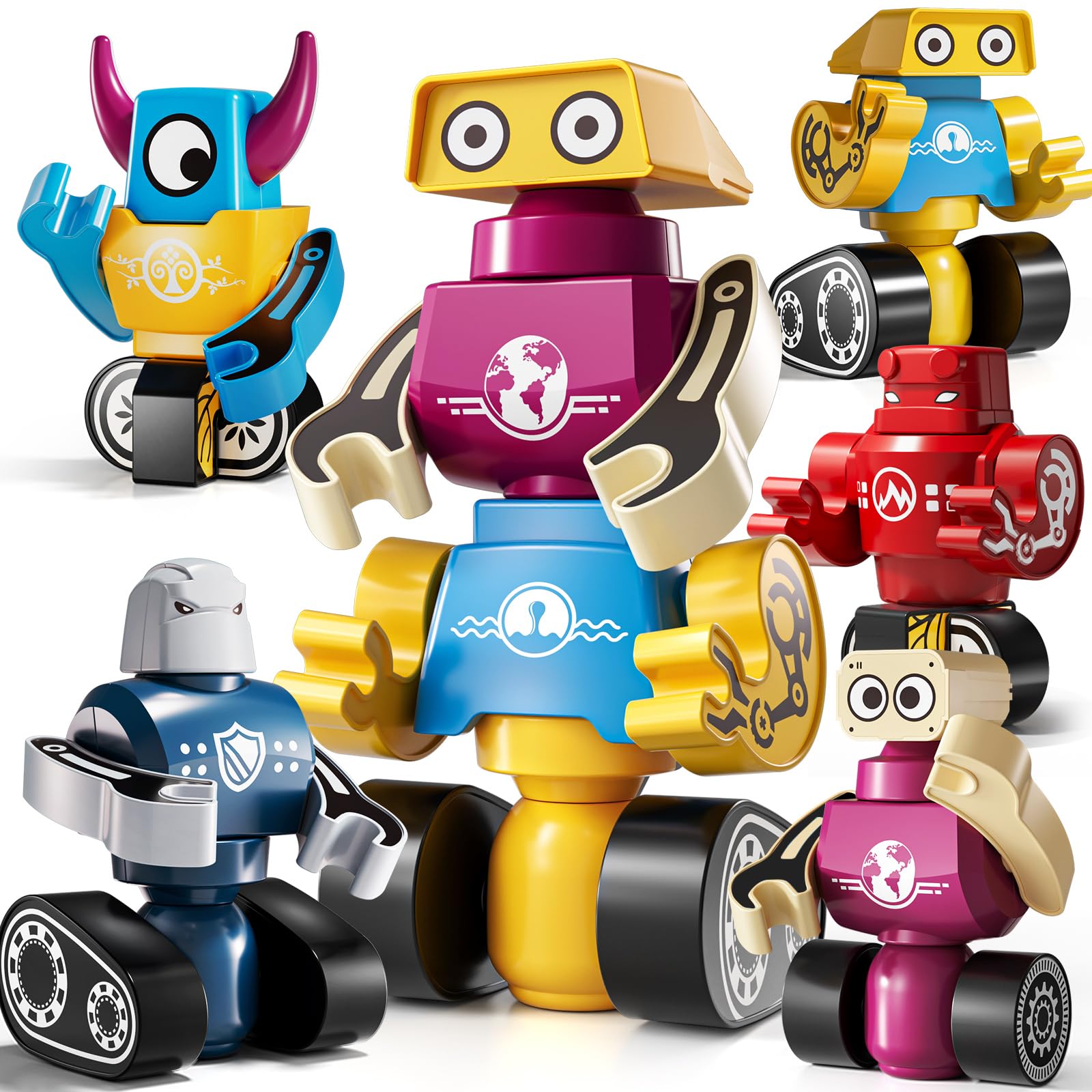 KIZONLY magnets robot set suitable for ages 3-8 and curious minds