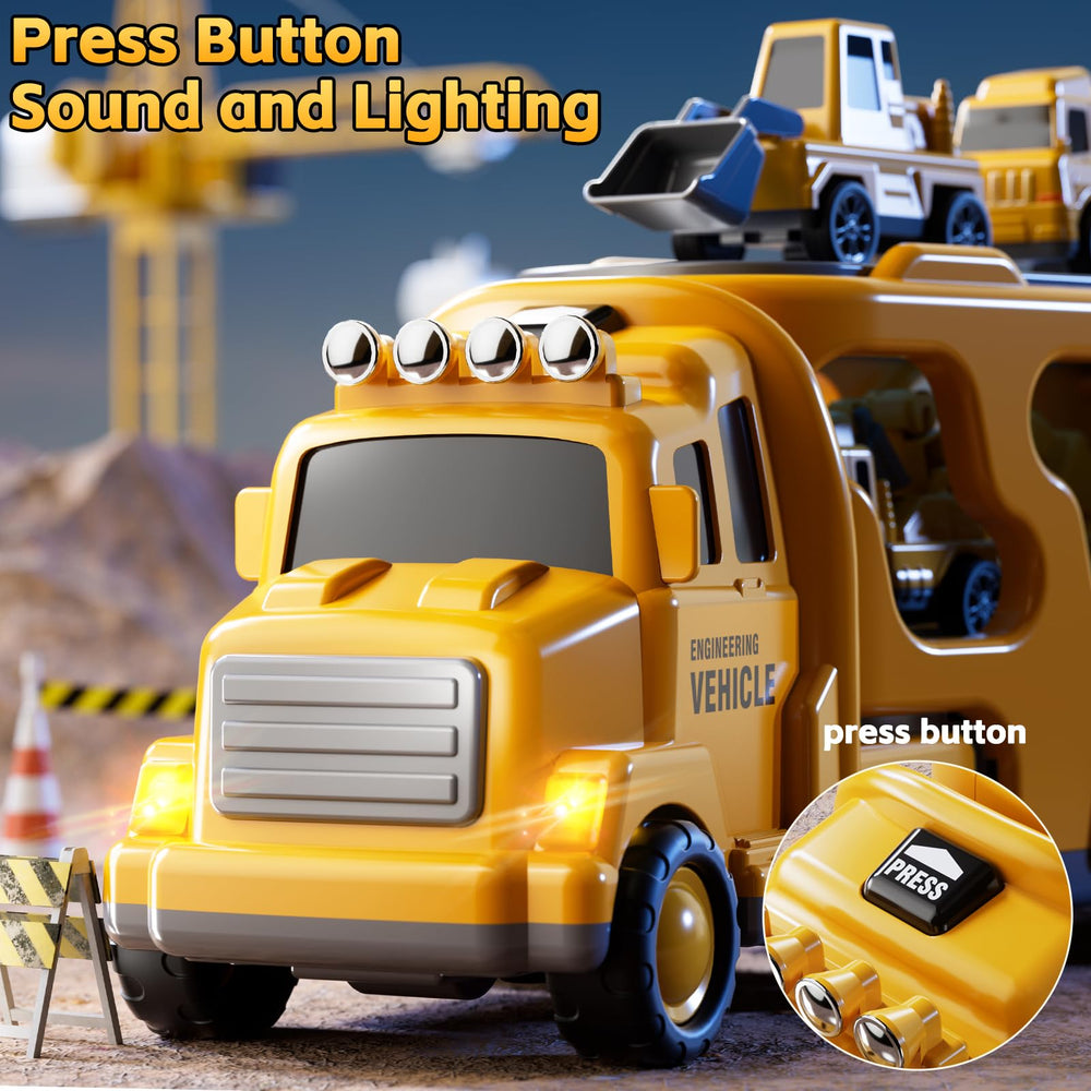 KIZONLY mixer truck toy highlighting rotating drum for creative construction scenes