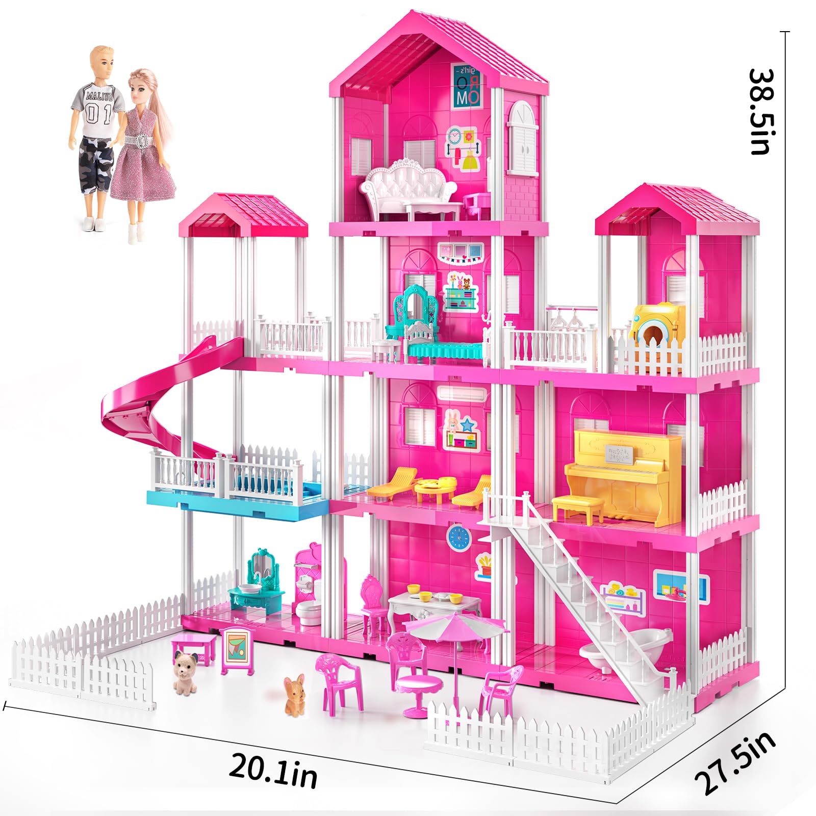 KIZONLY bedroom space for dolls' rest and dressing up.