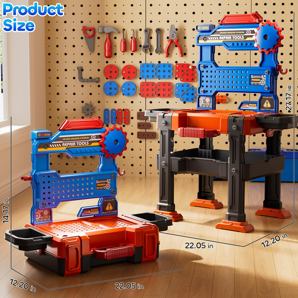 KIZONLY Portable tool storage box with handle for easy cleanup.