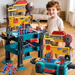 KIZONLY Pretend-Play Toolbox shown open for easy storage and cleanup