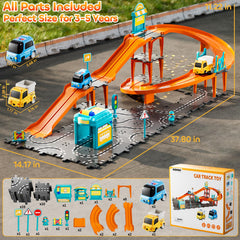 KIZONLY Puzzle Racer construction truck highlights role-play and storytelling.