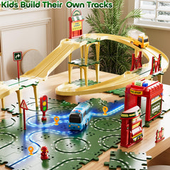 KIZONLY Puzzle Racer construction truck adds themed play and fine motor practice