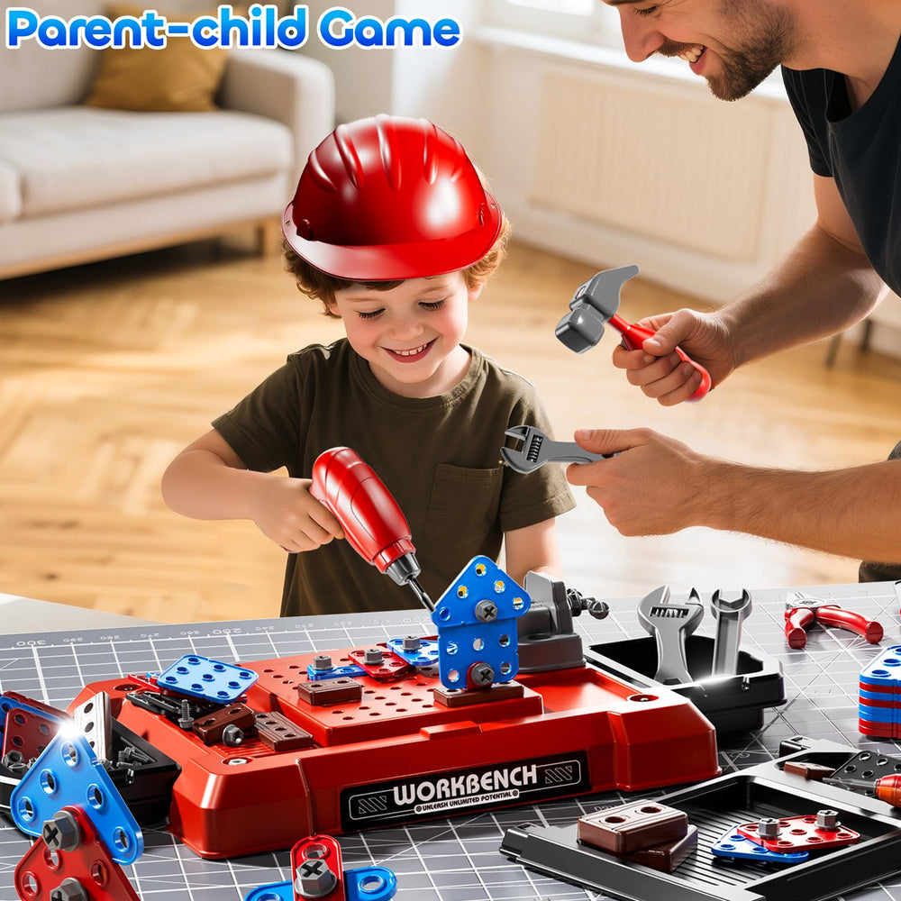 KIZONLY safety helmet and tools set ready for supervised role-playing adventures