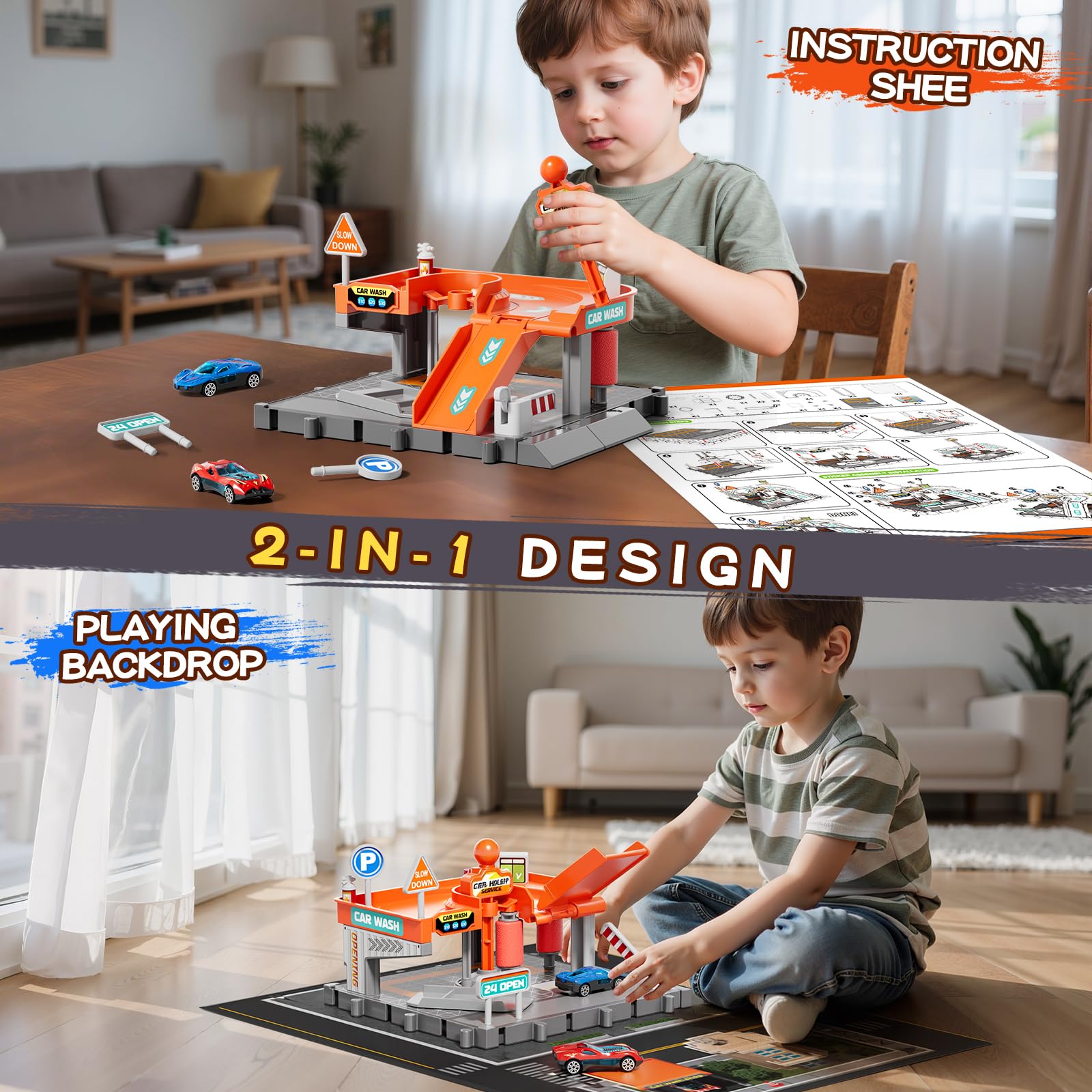 KIZONLY parking space anchors the play scene for organized fun