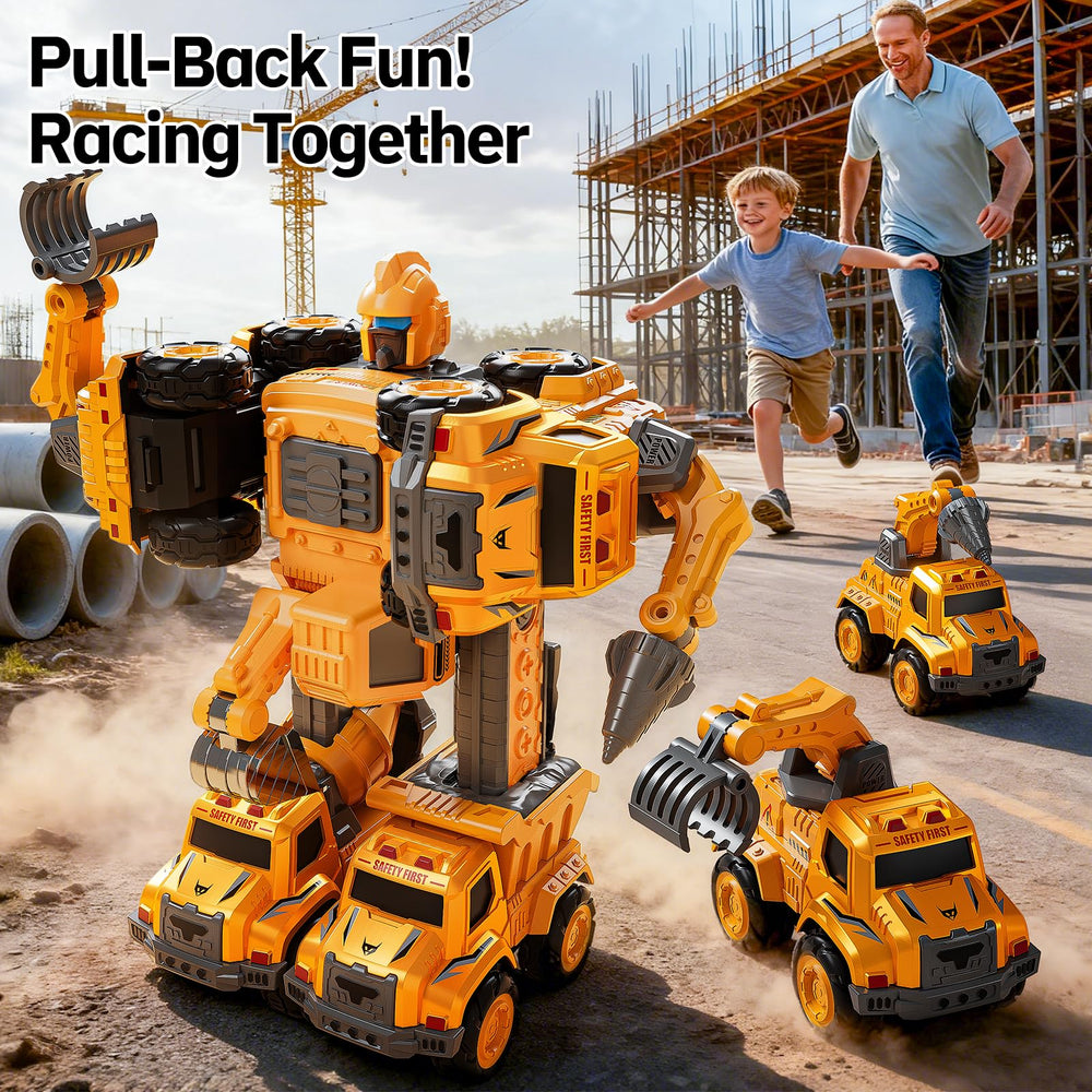KIZONLY Transform Toys 5in1 drilling truck—easy connections for curious builders.