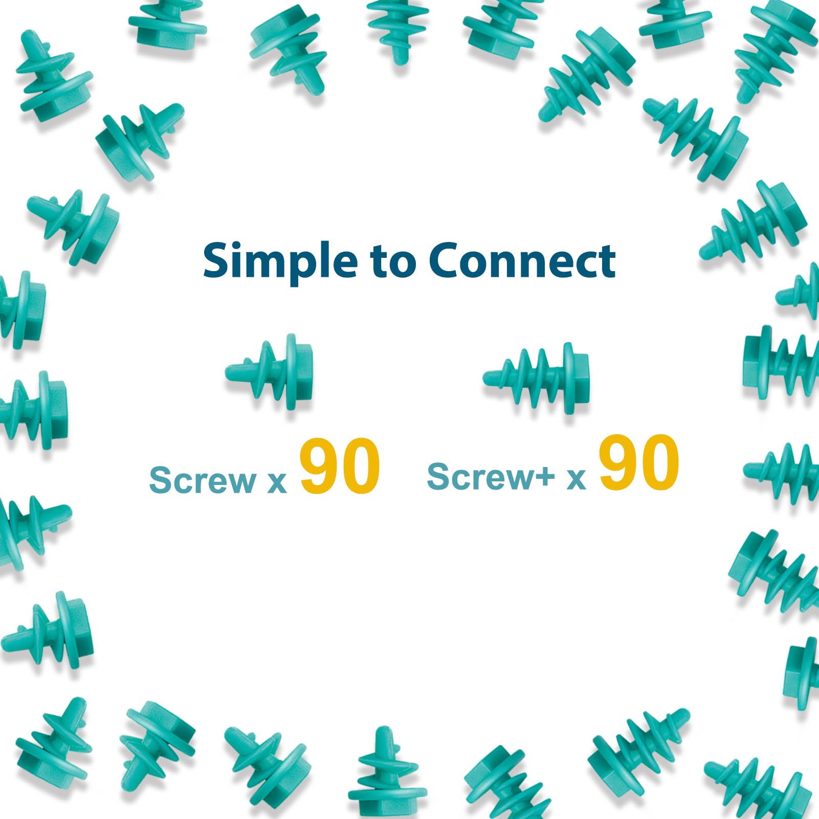 Kizzikids Screws Kit Top-up 180 Piece—cardboard tools set ideal for hands-on learning