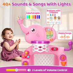 KIZZYEA elephant sports toy soccer goal displayed for tiny feet kicking with delight.