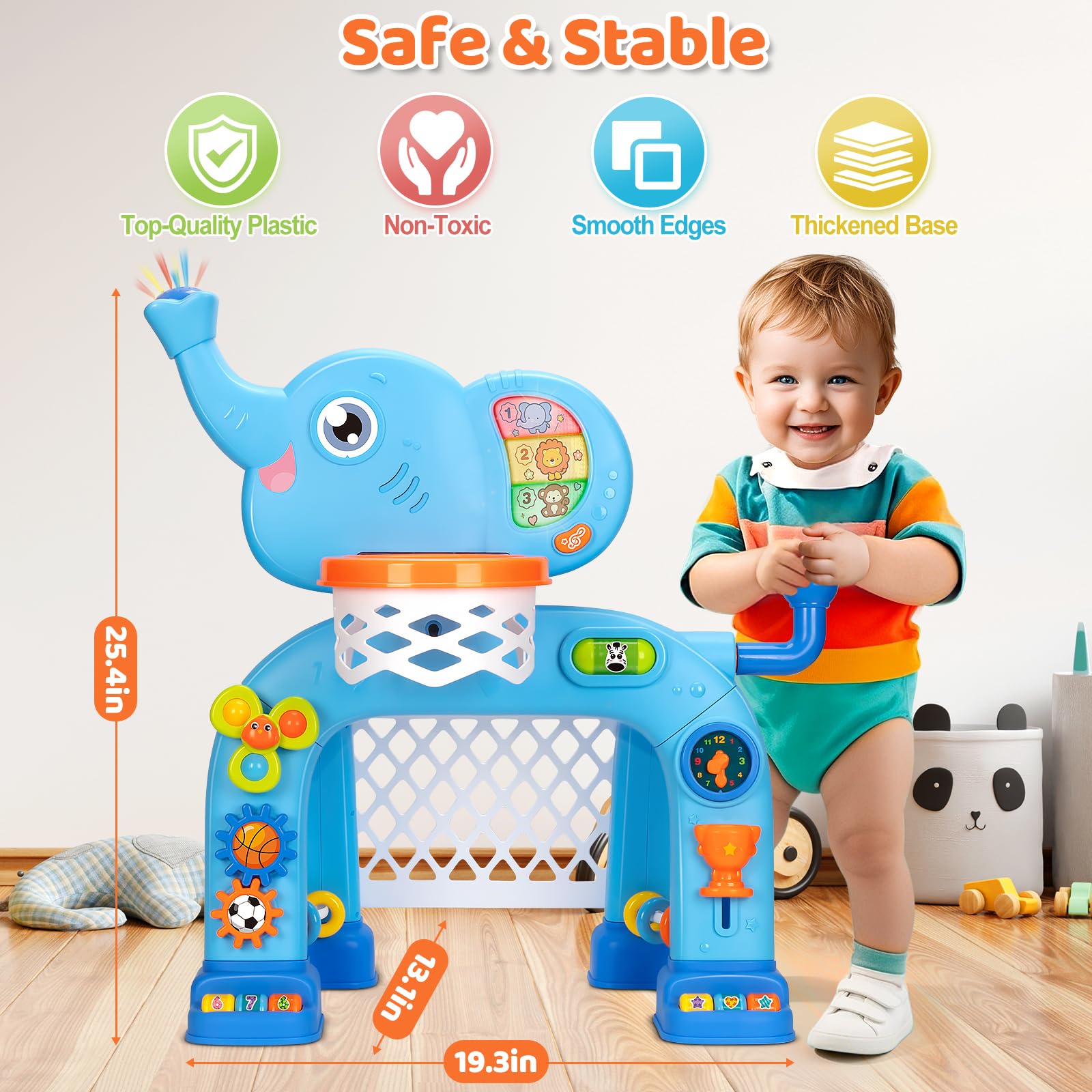 KIZZYEA soccer ball designed for toddlers to spark kicking play