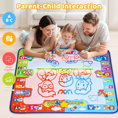 KIZZYEA water doodle mat drawing booklet with prompts for ideas.