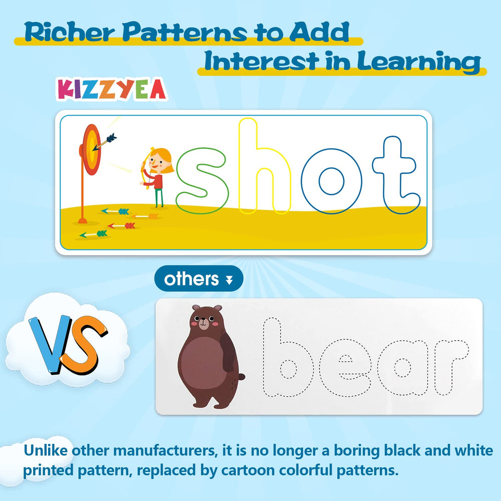 KIZZYEA wooden letter blocks support early literacy and fine motor practice.