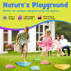 KJR Stepping Stones with anti-slip rubber edge for stable placement on various surfaces