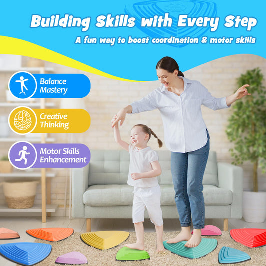 KJR Stepping Stones non-slip top texture enhances grip during active movement