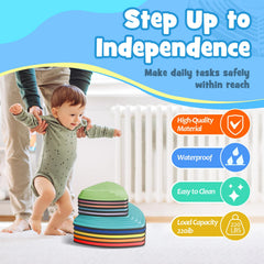KJR Stepping Stones support up to 220 lbs for versatile play