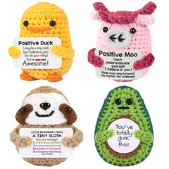 KJRIVER avocado crochet animal on desk offers cheerful mood boost