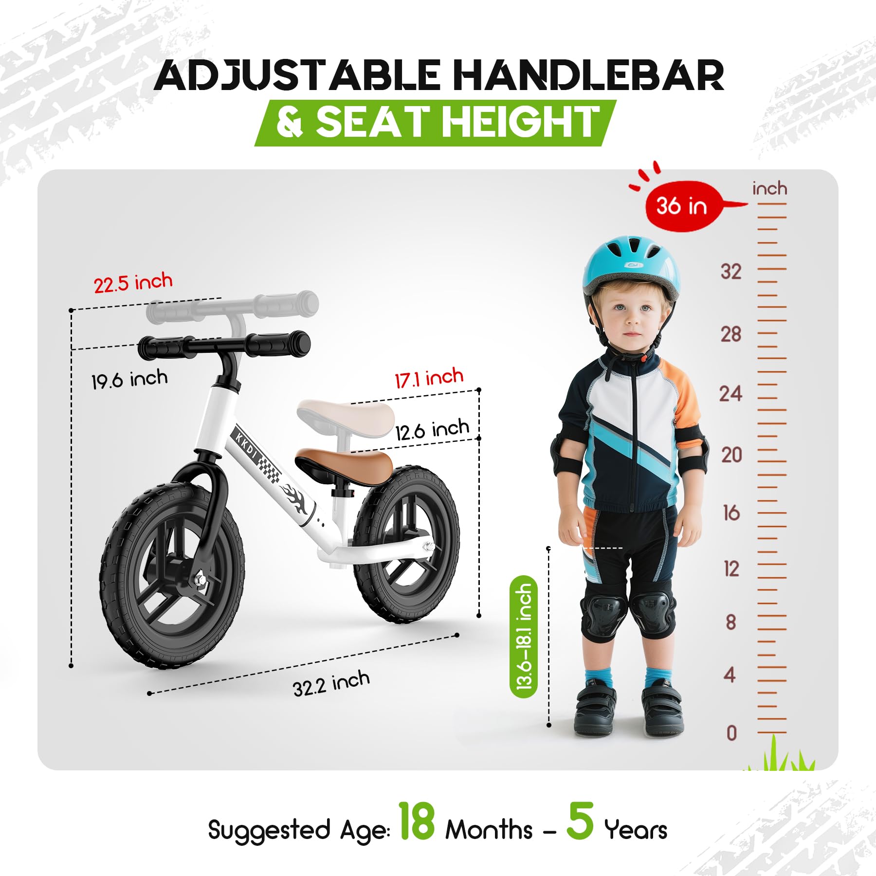 Kkdi airless EVA tires provide maintenance-free, puncture-resistant riding