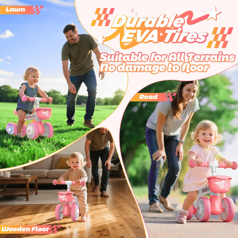 KKDI no-pedal design encourages leg strength and balance.