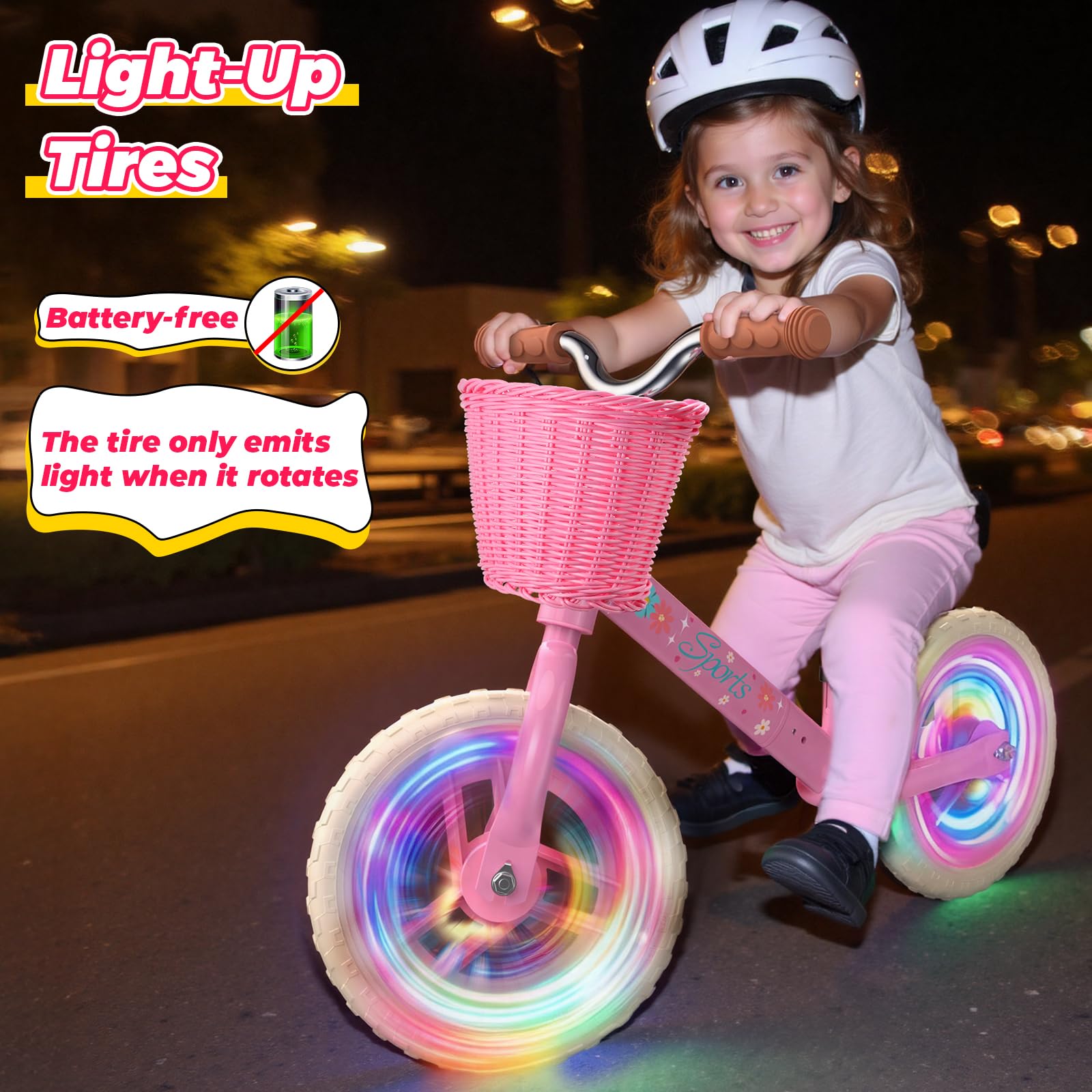 Kkdi puncture-proof LED tire minimizes maintenance and flats for worry-free trips.