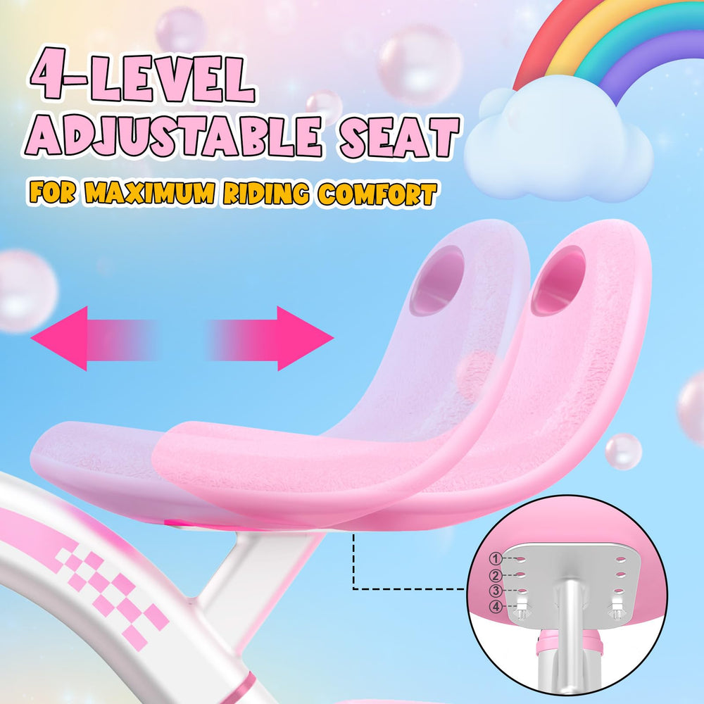 Kkdi Toddler Tricycle 135 degree steering limit for stability.