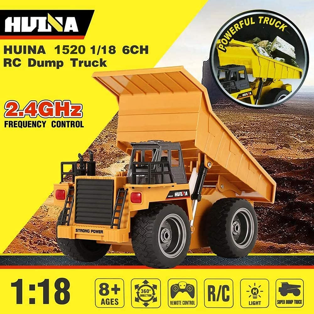kkny rc dump truck 4wd drive enables versatile movement on various surfaces