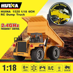 kkny rc dump truck 4wd drive enables versatile movement on various surfaces