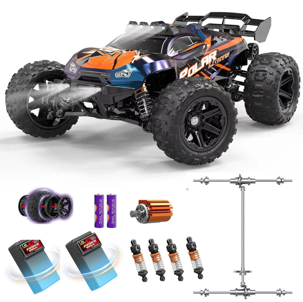 kkny 1:14 remote control car front view shows rugged 4WD ready for off-road fun.