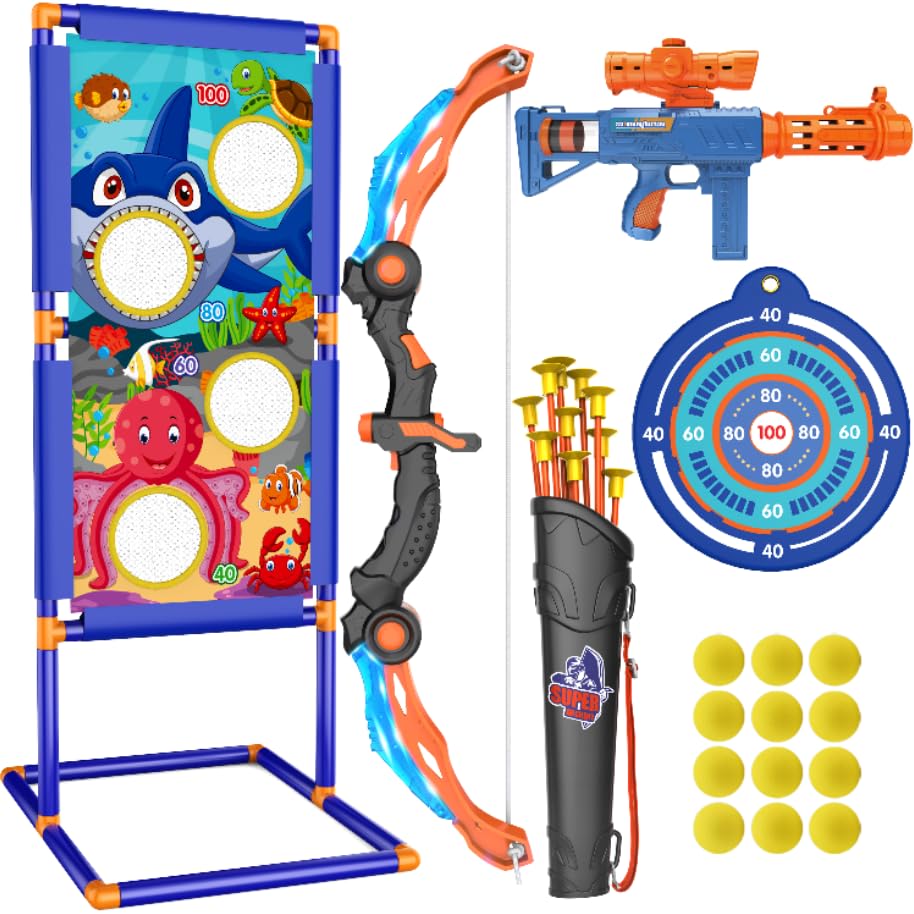 KKONES bow and arrow set assembled for playtime indoors