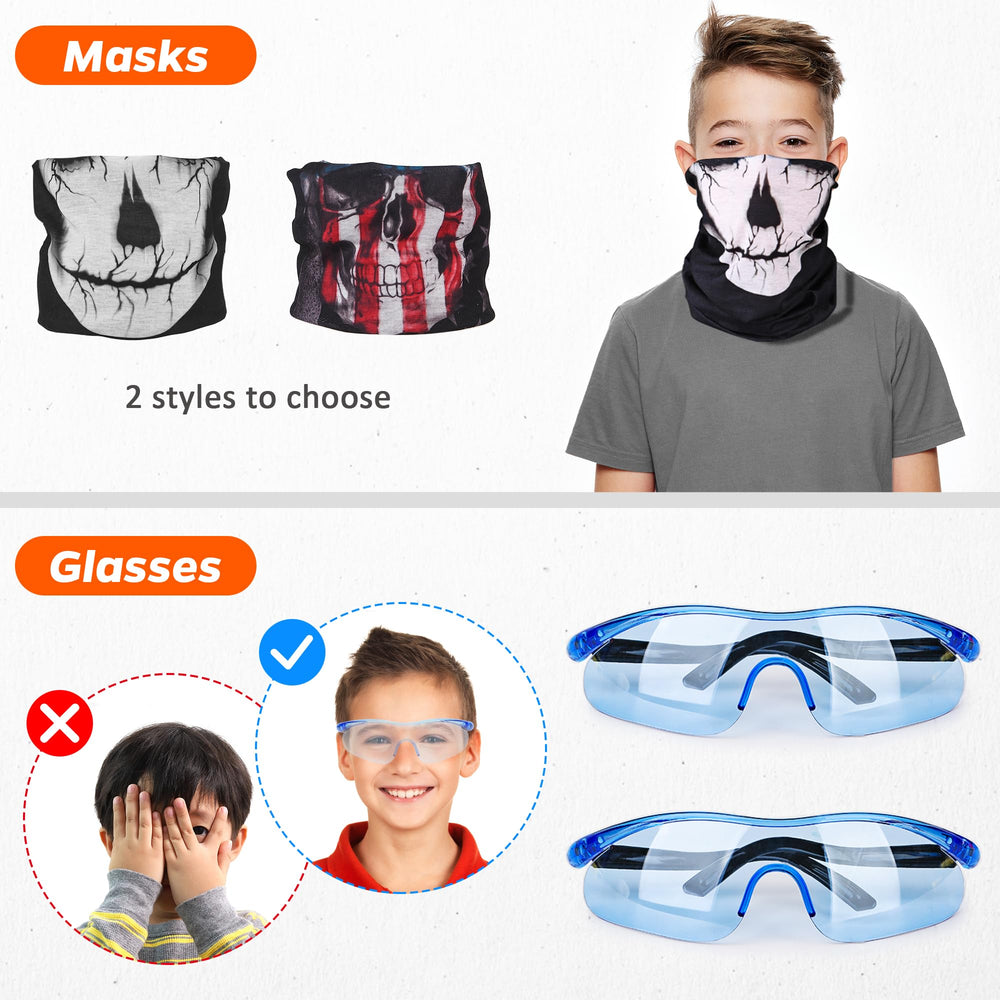KKONES tactical mask protects eyes during Nerf battles