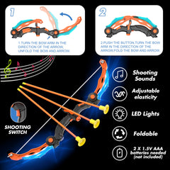 KKONES LED archery toy with night tracking for easy target practice